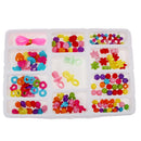 1 Box Cute Colorful Acrylic Beads for DIY Bracelet Necklace Pendant Making Toy Jewelry Making Accessories Art Crafts Developmental Toy Gift