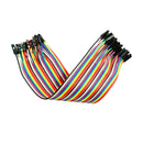 40 pieces Dupont Wire Color Jumper Cable 2.54mm 1P-1P Male to Female 20cm