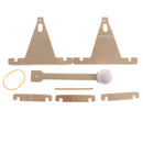 DIY Assembly Wooden Trebuchet Catapult Vehicle Model Kits Children Kids Scientific Experiment Small Physical Invention Toy Gift