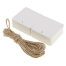 100 Pieces White Square Kraft Paper Tag Card Name DIY Tag Wedding Hanging Favor