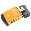 4in1 USB Card Reader Memory Disk SD/SDHC/DV/T-Flash/Micro SD for Computer Gold