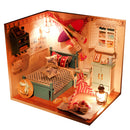 DIY Handcraft Miniature Project Wooden Dolls House with Lights - Brandon's Room