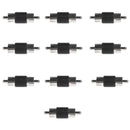 10 Pieces RCA Male to RCA Male Audio Video Plug Coupler Adapter Connector