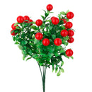 Artificial 7 Branches Lucky Fruit Plastic Ivy Leaf Plant Vine Foliage Decor