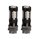 2 Pieces 3157 3057 80W Reverse Backup DRL Brake Stop Light Cool White 7000K