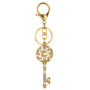 Fashion Crystal Rhinestone Concentric Circles Key Pendant Keyring Keychain Key Chain