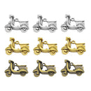 9 Piece Mixed Alloy Motorbike Shape Charms Pendants Jewelry Making Findings for DIY Bracelet Necklace Earrings