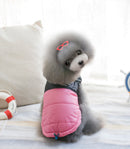 Pet Dog Comfortable Warm Autumn Winter Jacket Warm Coat Puppy Clothing Supplies Apparel Zippered Coat Jacket Pink XL