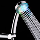 Colorful LED Light Growing Shower Head Handheld Bathroom Shower Head Sprayer