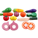 19 Pcs Simulation Mini Wooden Magnet Fruits Vegetables Kids Early Learning Play Food Educational Toy Birthday Gift