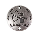 20Pcs Jewelry DIY Accessory Twelve Constellations Sagittarius Round Pendants