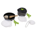 Outdoor Camping Cookware Frying Pan Skillet Bowl Spoon Cook Supplies Set Foldable Non Stick Pot