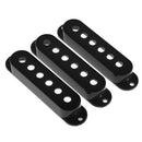 Set/3Pcs Single Coil Pickup Cover for Stratocaster ST SQ Fender Guitar Parts Accessory Black