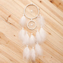 White 2 Rings DREAM CATCHER 54 CM Door Window Hanging Decoration Xmas Gift