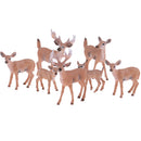 1.77-4.13 inch Height Whitetail Deer, High Simulation Plastic Animal Figurine for Collection Decoration Home