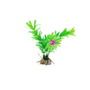 1Pcs Beauty Red Flower Green Leaves Fish Tank Aquarium Aquatic Simulation Plant Ornament Decor
