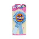 50'' Talking Award Ribbon Rosette Badge Brooch Party Birthday Girl Rosette Badge Pink Blue
