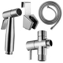 7/8''Brass T-adapter Handheld Bidet Toilet Shattaf Kit Sprayer Wall Bracket House set