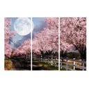 1 Set of 3PCS Canvas Painting for Home Bedroom Cafe Hotel Room Wall Art Wall Decor Paintings Cherry Blossom Print Charms 40*60cm