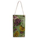 Rustic Wooden Chicken Floral Easter Door Wall Hanger Memorial Jesus Resurrection Directional Sign