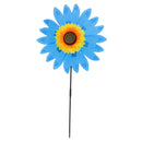 36cm DIY Sunflower Windmill Pinwheel Kids Outdoor Camping Beach Toy Home Garden Yard Decor Blue