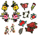 11 Pieces Embroidery Lace Flower Clothes Patch DIY Iron On Patches Applique for T-shirt Jeans Skirt Vests Scarf Hat Backpacks