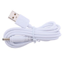 USB Male to DC 3.5*1.35mm DC 5V Power Plug Connector Cable ,USB to DC Charger Charging Power Cable White 1.5m