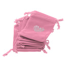 Magicdeal Velvet Drawstring Bags Pouch Wedding Party Favors Pink Pack Of 10PCS