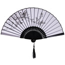 Fashionable Bamboo Foldable Chinese Handheld Fan Women Girls Prom Wedding Party Decor Accessory