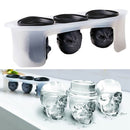 Ice Ball Mold Skull Silicone Ice Maker 3 Set, Perfect for Japanese Whiskey, Cocktail and Any Drink