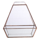 Clear Glass Geometric Terrarium Tabletop Succulent Plant Fern 15x13x15.5cm