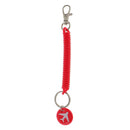 Spring Coil Keyring Spiral Key Chain Stretchable Theftproof Bracelet Red