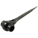 17-19mm Hexagon Scaffold Podger Ratchet Spanner Ratcheting Socket Wrench-BLK