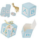 Pack of 12 Paper Candy Sweets Gift Boxes Baby Shower Favors Blue