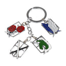 Attack On Titan Shingeki no Kyojin Multi Emblems Badges Key Ring Keychain
