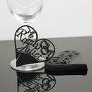Generic 50PCS Hollow Heart Shape Table Name Place Cards Wedding Christmas Party Decoration Black