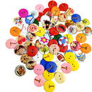 100Pieces Round Shape Wooden Buttons for Sewing and Crafts 20mm