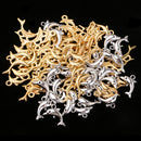 60 Pieces (Gold & Silver) Alloy Dolphin Charms Pendant for Jewelry Making Accessories Charming Unique
