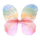 Girls Fairy Butterfly Wing Rainbow Children Birthday Party Fancy Dress Up