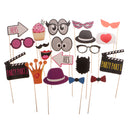 Pieces of 20 His Hers Photo Booth Props Set Photobooth for Wedding Party Bridal Shower