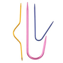 3 Pieces Aluminum Knit Cable Stitch Knitting Needles Smooth Crochet Hook Set
