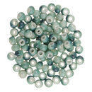 100 Pieces Vintage Style Round Ceramic Loose Beads Spacer Bead for DIY Materials 2