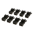 8pcs USCAR EV6 & EV14 Female to EV1 Male Fuel Injector Connectors Adapters Durable Plastic Car Body Parts Accessories Perfit Fit