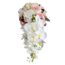 Elegant Waterfall Bouquet Flower Arrangement Bridal Bridesmaid Wedding Supplies 4