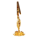 Religious Brass Incense Coils Clip Holder w/ Flower Frame Incense Coil Stick