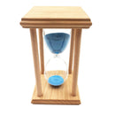 20 min Sand Clock Hourglass Wooden Timer Kitchen Yoga Kid Blue,Desk Coffee Table Christmas Birthday Present