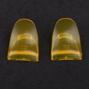2 Pieces Anti-slip Thumbstick L2 R2 Trigger Button for Sony PS4 Game Controller Clear yellow