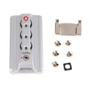 TSA 007 Aluminum Luggage 3 Digit Combination Lock Suitcase Secure Code Lock Padlock - Portable and Lightweight - Silver