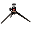 KINGJOY KT-100+BD-0 Portable Mini Tabletop Tripod Stand with Swivel Ball Head for DSLR Digital Camera Camcorder