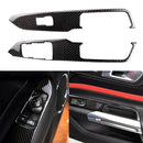 2 Pieces Window Control Switch Panel Cover Trim For Ford Mustang 2015-2017